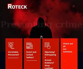 Roteck.co.za(Roteck Crime Prevention) Screenshot