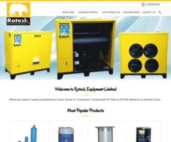 Roteckcompressor.in(Compressed Air Dryer Manufacturer) Screenshot