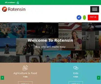 Rotensin.com(Rotensin, official buy or sell market for everything and anything) Screenshot