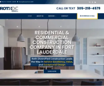 Rothdiversified.com(Fort Lauderdale Construction Company) Screenshot