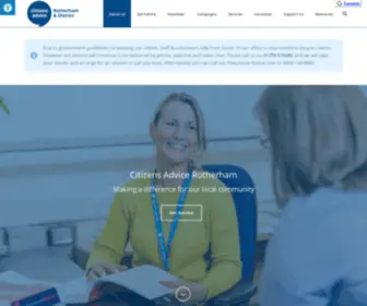 Rotherhamcab.org.uk(Citizens Advice Rotherham) Screenshot