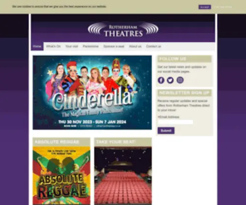 Rotherhamtheatres.co.uk(Rotherhamtheatres) Screenshot