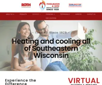 Rothheating.com(Heating Repair in Waukesha) Screenshot