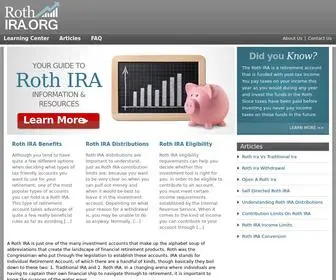 Rothira.org(Roth IRA) Screenshot