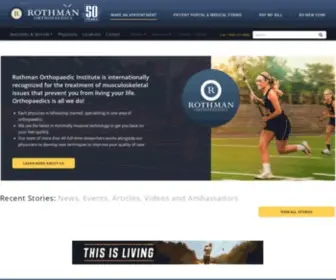Rothmanortho.com(Rothman Orthopaedics) Screenshot