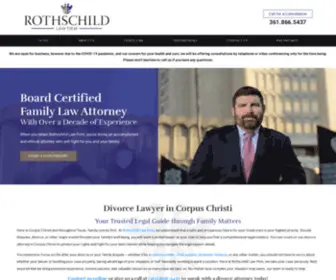 Rothschildlawfirm.com(Corpus Christi Divorce Attorney) Screenshot