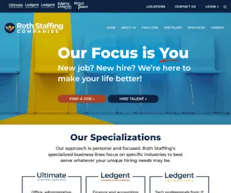 Rothstaffing.com(Roth Staffing Companies) Screenshot