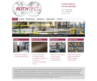 Rothtec.com(Rothtec Engraving Corporation) Screenshot