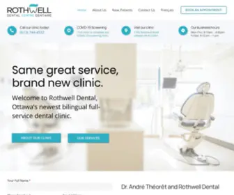 Rothwelldental.ca(Bilingual Dentist in Gloucester) Screenshot