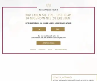 Rotkaeppchen-Mumm.de(Rotkäppchen) Screenshot