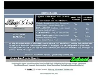 Rotmail.net(Free Email Service) Screenshot
