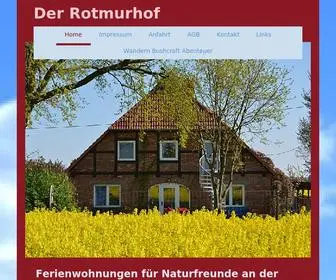 Rotmurhof.de(Der Rotmurhof Ferienwohnungen für Naturfreunde) Screenshot