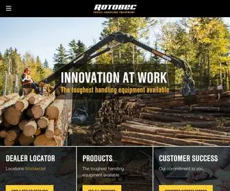 Rotobec.com(Material Handling Equipement Manufacturer) Screenshot