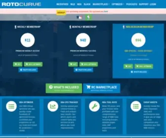 Rotocurve.com(DFS Optimizer) Screenshot