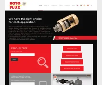 Rotoflux.com(Rotary Unions and Rotary Joint for immediate delivery) Screenshot