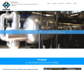 Rotogi.it(Rotogi Azienda leader nella produzione di autoclavi industriali) Screenshot