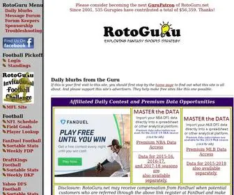 Rotoguru2.com(Daily Blurbs) Screenshot