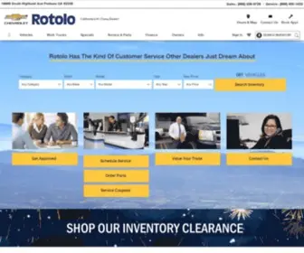 Rotolochevy.com(What Is Rotolo Chevrolet Doing During Coronavirus) Screenshot