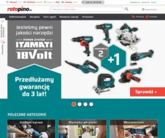 Rotopino.pl(Sklep internetowy z narzędziami i elektronarzędziami uznanych marek) Screenshot