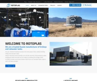 Rotoplas.com.au(Aussie Manufacturer of Trolleys & Water Tanks) Screenshot