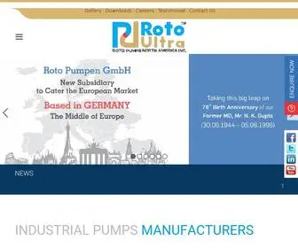 Rotopumpsna.com(Roto Industrial Pumps North America) Screenshot