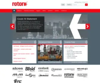 Rotork.com(Rotork manufactures Electric) Screenshot