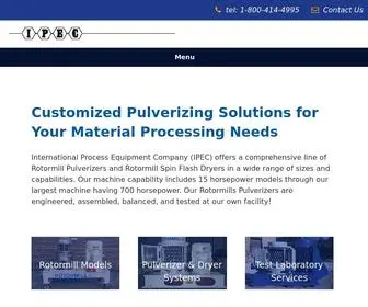 Rotormill.com(Rotormill Pulverizing Equipment and Spin Flash Dryers) Screenshot