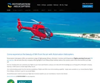 Rotorvation.com.au(Rotorvation Helicopter Services) Screenshot