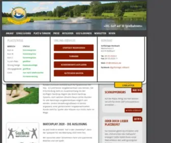 Rottbach.de(Willkommen auf der Golfanlage Rottbach) Screenshot