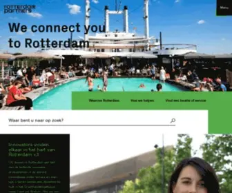 Rotterdampartners.nl(We connect you to Rotterdam) Screenshot