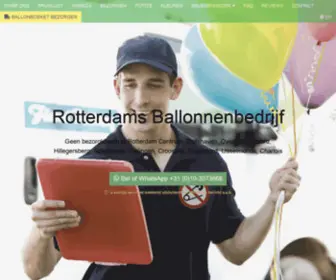 Rotterdamsballonnenbedrijf.nl(Rotterdams Ballonnenbedrijf bezorgt 24/7 Gratis in Rotterdam) Screenshot