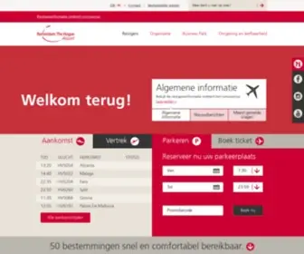 Rotterdamthehagueairport.nl(Rotterdam The Hague Airport) Screenshot