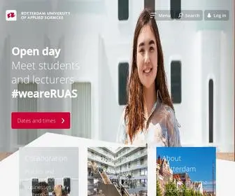 Rotterdamuas.com(Rotterdam University of Applied Sciences) Screenshot