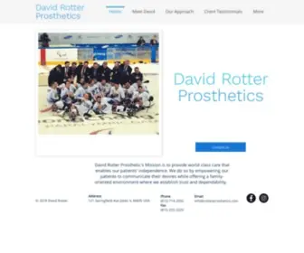 Rotterprosthetics.com(David Rotter Prosthetics) Screenshot