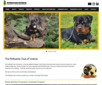 RottweilerclubofVictoria.com(Rottweiler Club of Victoria) Screenshot