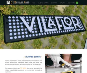 Rotuloscoro.com(Rotulos Publicitarios en) Screenshot