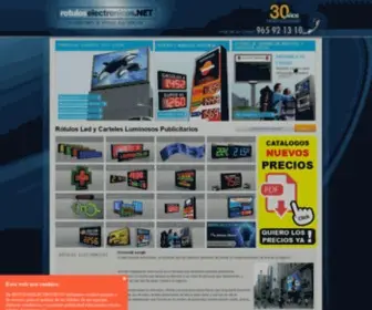 Rotuloselectronicos.net(Pantallas electronicas Rotulos electronicos Carteles publicitarios) Screenshot