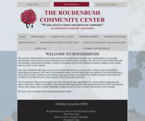 Roudenbush.org(Announcements) Screenshot