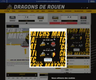Rouenhockeyelite76.com(DRAGONS DE ROUEN) Screenshot