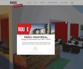 Rougecondominiums.com(Condo à vendre Montréal) Screenshot