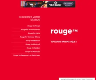 Rougefm.ca(Rouge FM) Screenshot
