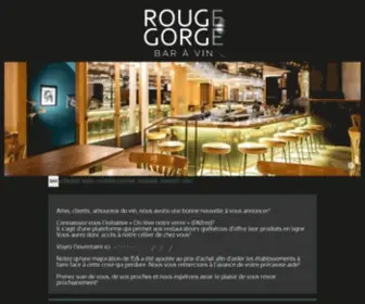 Rougegorge.ca(Rouge Gorge Bar à Vin) Screenshot