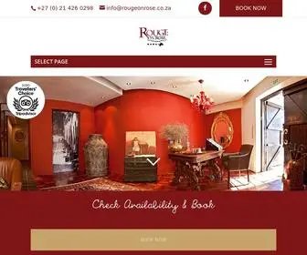 Rougeonrose.co.za(Cape Town Boutique Hotel) Screenshot