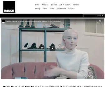 Rough-Online.co.uk(Exclusive magazine editorial from ROUGH UK) Screenshot
