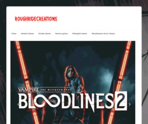 Roughridecreations.com(Affordable Horror Website Design & Internet Marketing) Screenshot