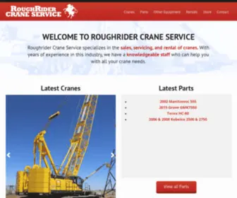 Roughridercrane.com(Quality Crane Service) Screenshot