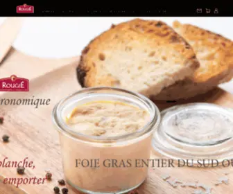 Rougie.com(Accueil Rougié) Screenshot