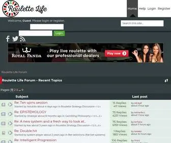 Roulettelife.com(Roulette Life Forum) Screenshot