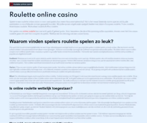 Rouletteonlinecasino.net Screenshot