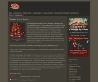 Roulettesystemreviews.com(Roulette System Reviews) Screenshot